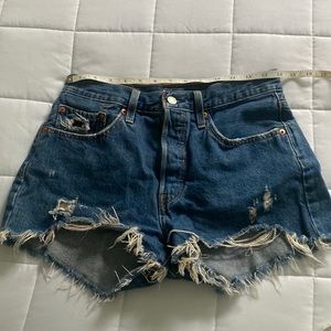 Levi’s Premium Denim 501 Distressed Cutoff Shorts